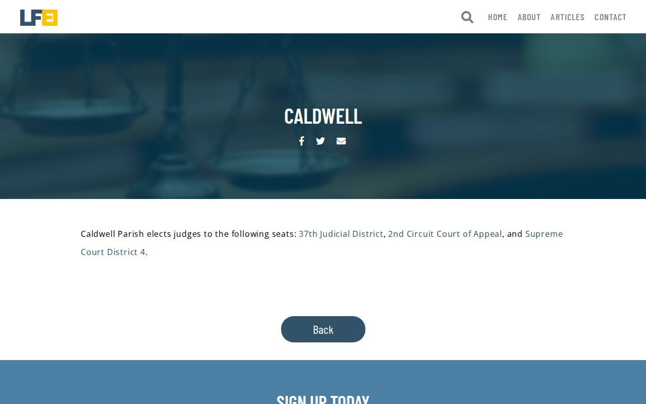 Caldwell Parish judiciary hierarchy for city court warrant records